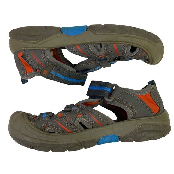 Merrell Hydro Grey Leather Athletic Outdoor Waterproof Sandals Toddler Boy 12M - Picture 4 of 11